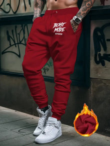Autumn Winter Running Joggers Sweatpants Sport Casual Trousers Fitness Gym Breathable Pants 2024 Number Printed Men's Pants New
