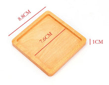 1pc, Wooden Coaster, Teacup Mat, Coffee Mat, Household Insulation Mat, Restaurant, Coffee Shop, 3.45 X 3.45 X 0.4 Inches