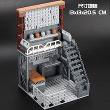 DIY assembling toys for the building block model MOC scene of the gun arsenal of military base. party favors for kids birthday