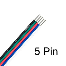 2/3/4/5/6 Pin LED Extension Cable 22 20 18 Gauge 12V Electrical Wire For 5050 SMD RGB RGBW WS2812B LED Strips Bulb JST Connector