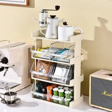 Tea Bag Storage Box Office Coffee Organizer Drawer Rack Mask Lipstick Cosmetics Rack Kitchen Organization Desk Storage Shelf