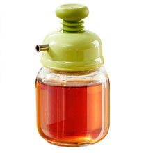 Press Type Seasoning Storage Bottle 100ml Cooking Oil Jar Glass Bottle Spice Metered Oil Control Bottle