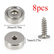 A16/A20/A25/A32 disc magnets with screw hole, ultra-strong grip, versatile for kitchen, workshop, notice boards, pantry storage