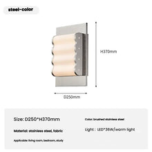 2026 Fabric Metals Wall Light Stair Wall Lamps Warm Light Bedside Sconce Street Lamp Outdoor Light Room Decoration
