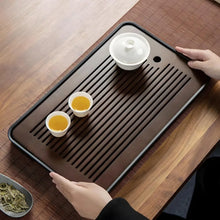 Portable Detachable Bamboo Tea Table Dry Wet Dual Use KungFu Tea Tray with Drainage Easy to Clean Household Storage Tray