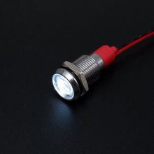 1pcs Metal Indicator Light 6mm 8mm 10mm 12mm LED Light Black Silver  with Wire 3V 5V 6V 12V 24V 110V 220V Red Yellow Blue Green