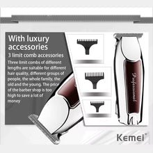 Kemei Portable Hair Clipper USB Charging Rechargeable Electric Shaver Beard Trimmer Hair Cutting Machine Kit KM-9163 KM-2031