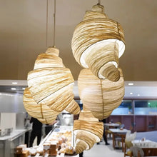 Creative Croissant Bar Pendant Light Bakery Baking Shop Decor Light Hotel Shop Cloth Chandelier Living Room for Mood Light