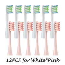 12PCS Vacuum Sealed Packed Replacement Brush Heads for Oclean X PRO/ Z1/ F1/ One/ Air 2 /SE Soft DuPont Deep Cleaning Nozzles
