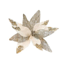 Christmas Flowers Decoration High-gloss Sequins Christmas Tree Ornaments Glittery For Xmas New Year Wedding Party Wreath Decor