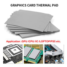 Great 24w 22w 20w 18.6w 16.5w OEM thermal pad for GPU CPU  Heatsink Cooling Conductive Silicone Pad thickness 0.75 1.25 1.75mm