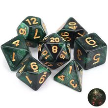 7pcs/lot Dice for Table Games DND RPG Roleplaying Board Game Digital Dice Double-colors D20 D12 D10 D8 D6 D4 Polyhedral Dice Set