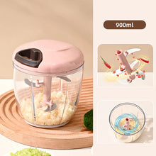 1PCS 500/900ML Manual Meat Mincer Garlic Chopper Rotate Garlic Press Crusher Vegetable Onion Cutter