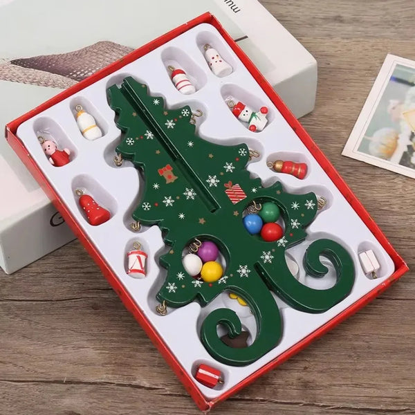 1 pieza de decoración, adorno creativo de árbol de Navidad de madera, decoración de escritorio para el hogar, fiesta, año nuevo, regalos para niños, artesanías de decoración para el hogar