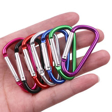 10Pcs Mini Carabiner Spring Clip Aluminum Alloy D Shape Keychain Snap Hook Buckle for Outdoor Camping Backpack Bottle Daily Use
