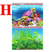 Aquarium Background Decoration Sticker Fish Tank Landscape Sticker Poster Background for Aquarium Ocean Plant Aquascape Painting