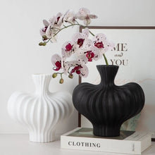 Plastic Irregular Shape Vase Solid Color High-end Water Cultivation Vase Desktop Decor Imitation Ceramic Flower Arrangement Vase
