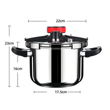 5L/6L 304 Stainless Steel Pressure Cooker Cookware Quickly Safety Cooking Kitchen Cooking Pot for Family Home Camping Outdoor