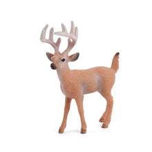 Artificial Deer Family Fox Rabbit Squirrel Animals Figures Woodland Creatures Figurines Miniature Toys Cake Toppers Home Decor