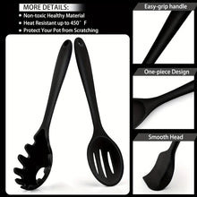 1 ‌ /7-Piece Silicone Kitchen Utensil Set - Non-Stick Spatula, Spoon, Skimmer, Pasta Clip & More for Cooking & Baking