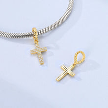 925 Sterling Silver Charm Pendants for DIY Bracelets, Cross, Whale and Shark - image 5