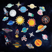 UFO Alien Rocket Space Patch for Clothing Punk Embroidered Patches On Clothes DIY Parches Applique