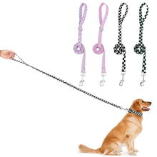 Fashion Checkerboard Pattern Pets Dog Leashes,Buckle-Down Safe Leash Outdoor Pet Walking Leashes  for Small Medium Dogs And Cats
