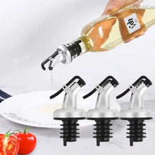 1/3/5Pcs ABS Oil Bottle Stopper Lock Good Sealing Press Design Wine Pourers Kitchen Bar Tool Silicone Rubber Olive Oil Sprayer