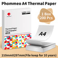 A4 Thermal Paper 216mm Paper Quick-dry Continuous Paper Suitab for Phomemo M08F/M832/M833/M834/M835 Portable Printer