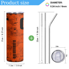 20oz Engine Oil Filter Stainless Steel Vacuum Insulated Tumbler Cup with Straw Engineer Gift for Cold Hot Drink Flask Reusable