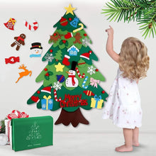 Felt Wall Christmas Tree Seasonal Decoration New Year DIY Felt Christmas Tree Decor for Home Apartment Living Room Bedroom