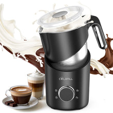 Electric Milk Frother Automatic Rotary Foamer for Coffee Cappuccino Latte Hot and Cold Foam Maker Split Type Milk Foamer