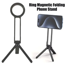 Foldable Phone Tripod Carabiner-Mounted For iPhone 17 16 15 18 Portable Dual-side Magnetic Tripod Desk Mount Phone Handle Holder