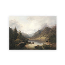 Rustic Mountain Forest Landscape Canvas Prints, Vintage Farmhouse Wall Art - image 25