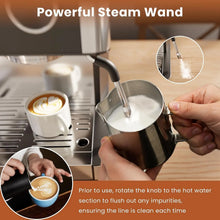 Espresso Machine 20 Bar, Expresso Coffee Machines with Grinder, Espresso Maker with Milk Frother Steam Wand, Latte, Customized