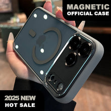 Funda magnética original 2025 para iPhone 17 11 12 13 16 Pro Max Air 14 15 16 Plus con carga inalámbrica Magsafe, protectora