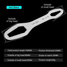 PINMOAP 1PC Multi Functional Wrench With Adjustable Self Tightening Double Head Wrench Convenient Tool For Cars Bicycles Homes