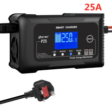HTRC 20A/25A Car Battery Charger High Power Smart Charger for Lithium LiFePO4 AGM GEL Lead-acid Battery 12V 24V Charger for Car