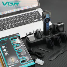 VGR 173 Hair Trimming and Cleaning Set Men's Hair Clipper Shaver Nose Hair Trimmer Household Oil Head Carving and Pushing Clippe