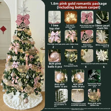 Christmas Tree Tabletop Decor DIY Pink Ornament Set for the Living Room Home Indoor Holiday Decoration Christmas Party Use