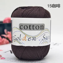 1Pc 50g Hand knitting 100% cotton yarn soft crochet yarn to knit sweater blanket hat line crocheting amigurumi doll bag threads