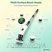 Electric Spin Scrubber, Bathroom Cordless Cleaning Brush Power Scrubber with  Replaceable Brush Heads, Electric Cleaning Brush