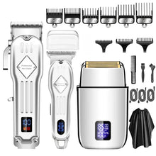 RESUXI 973 NEW 3 in 1 Hair Clippers Electric Shaver Hair trimmer 3 pieces grooming set for men Barber shop Hair Cutting Machine