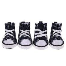 High Quality 4PCS/Set Pet Shoes with Adjustable Drawstring Waterproof Puppy Pet Dogs Boots Canvas Dirt-proof Pet Supplies Pets