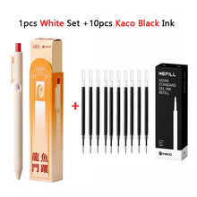 KACO Lucky Koi Gel Pens Gain Good Luck, Cute Carton 800m Writing Length Push Action Special Pen for Student Exams, Gift Stickers