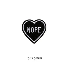 1pc Black White Biker Patches for Clothes Iron on Clothing Letter Appliques Skull Star Stripes Embroidered Sticker Round Badge