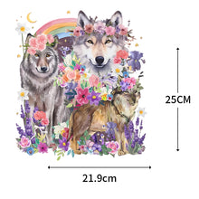 Cute animal heat transfer T-shirt print Iron On denim jacket DIY decoration bear and wolf animal washable stickers