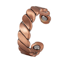 Vinterly Twisted Adjustable Ring Women Health Energy Magnetic Therapy Rose 5mm Finger Open Cuff Wedding Bands Magnets Jewelry