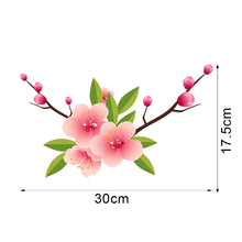 C258# Pink Cherry Blossoms Toilet Sticker Bathroom Toilet Cover Sticker Wall Stickers Wc  For Home  Decoration