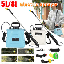 5/8L Electric Sprayer Rechargeable Plant Sprayer Watering Can With Spray Gun High Pressure Garden Sprayer Irrigation Tools